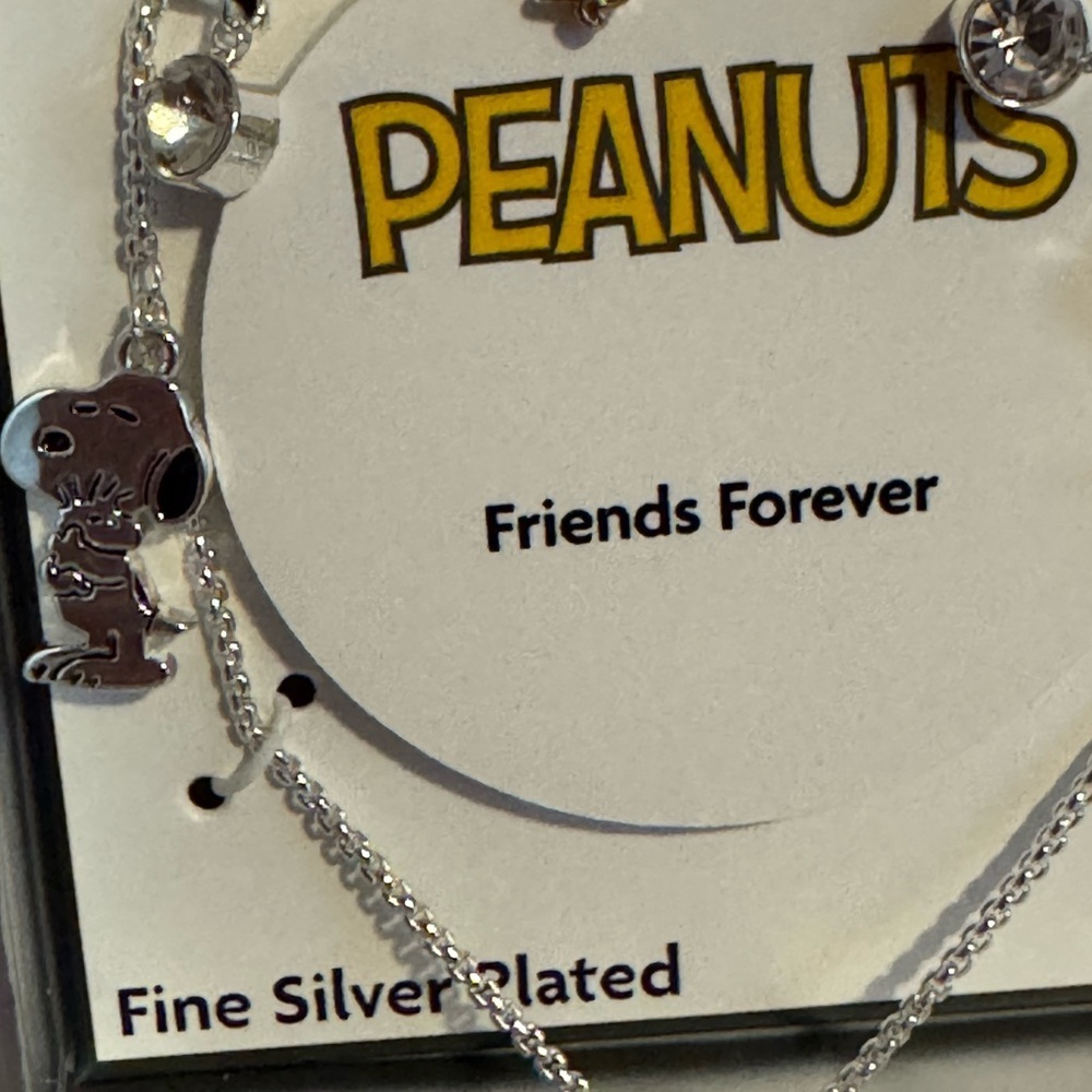 Peanuts Silver Plated charm Bracelet - Picture 2 of 3